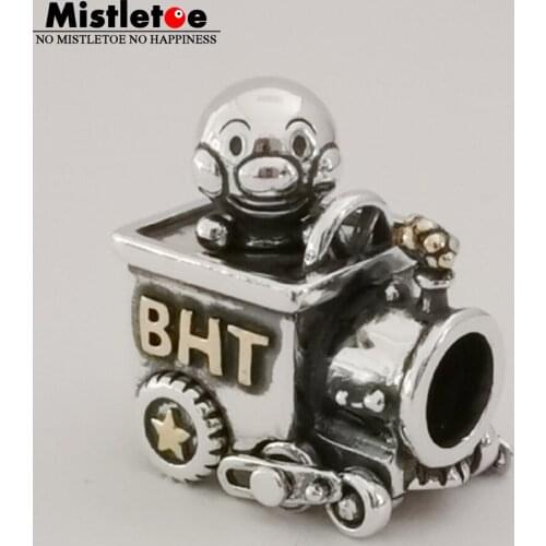 Mistletoe 925 Sterling Silver Cartoon Charm Bead European Bracelet Jewelry