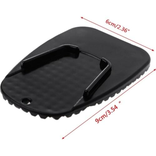 Motorcycle Bike Kickstand Side Kick Stand Pad Plate Base For Yamaha Honda Harley