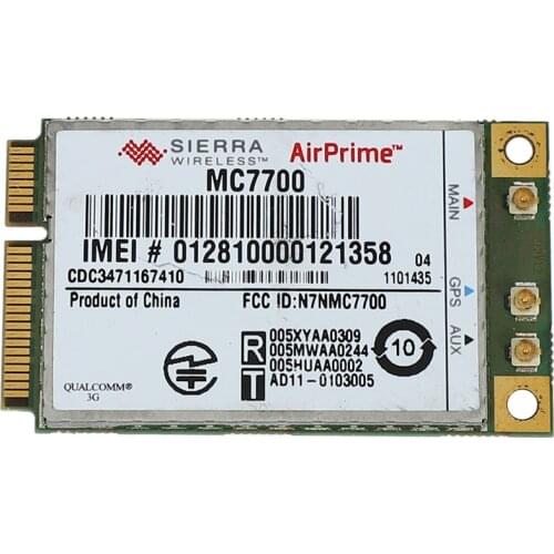 Unlocked MC7700 3G/4G WWAN Card for Sierra AirPrime,100Mbps 4G/3G LTE/FDD/WCDMA/Edge GPS Module for Windows/Linux
