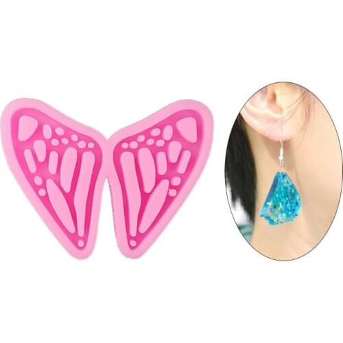 1Pc Butterfly Wing Pendant Earring Silicone Mold is Suitable for Resin Epoxy Resin Diy Craft Pendant Earrings Jewelry Making