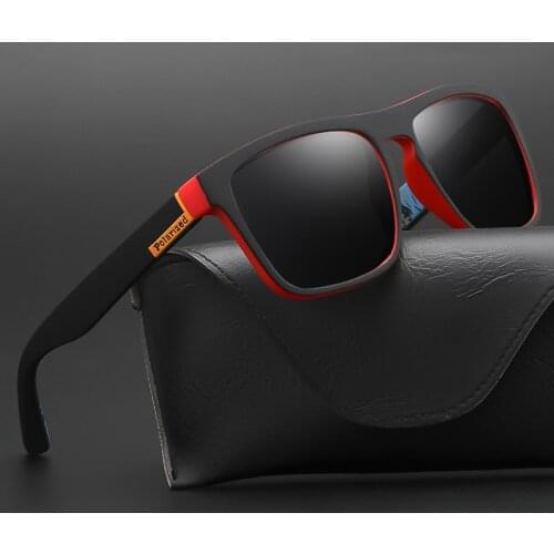 Classic Square Men Polarized Sunglasses Vintage Women Fashion Mirror Sport Polarized Female Sun Glasses Plastic Frame Uv400