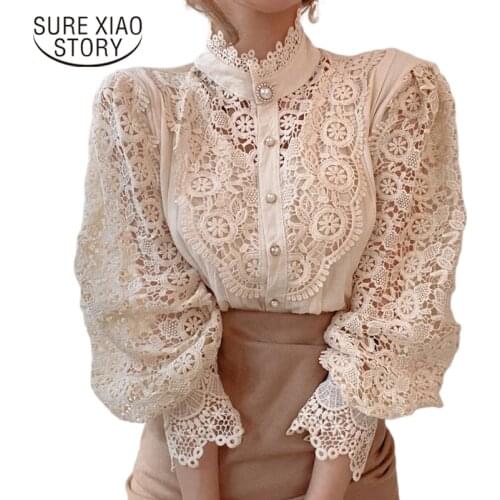 SURE XIAO STORY Openwork Blouses