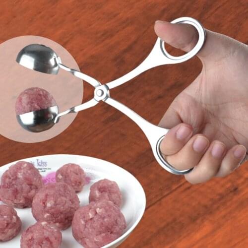 Convenient Kitchen Meatball Maker Stainless Steel Meatball Clip Fish Ball Rice Ball Making Mold Tool Kitchen Accessories 2021