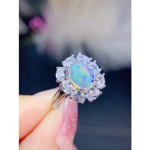 Female Party Jewelry New 100% Natural and Real Tanzanite Ring 925 sterling silver Ring