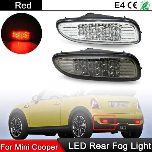 1 Pair For Mini Cooper R56 06-13 For R57 07-15 For R58 09-15 For R59 11-15 Rear Bumper Tail LED Fog Lights