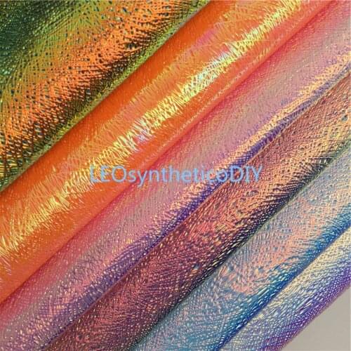 1PC 21X29CM Iridescent Faux Leather Fabric, Synthetic Leather Fabric Leather Sheets For Making Bows LEOsyntheticoDIY T267C
