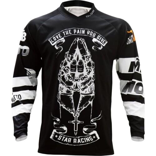 2021 motocross moto Jersey trail mountain bike clothing MTB bicycle T-shirt DH BMX cycling shirts Off-road cross tops