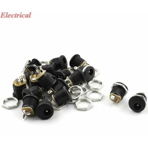 5.5mm x 2.1mm Female DC Power Jack 3Pin Panel Mount Connector