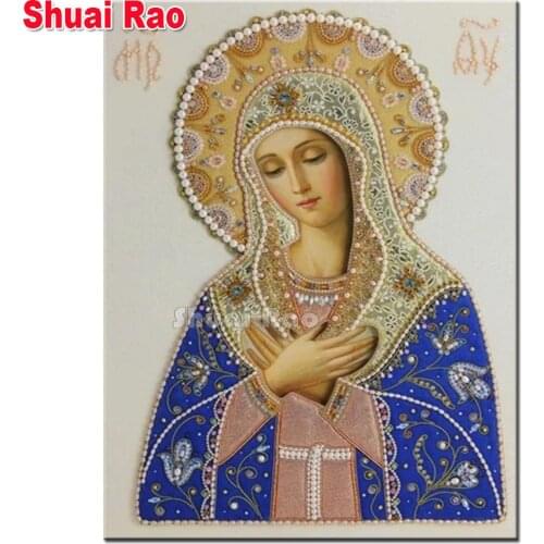 Virgin Mary and Madonna painting mosaic diamond painting full,square,round diamond embroidery Icon of the Mother of God