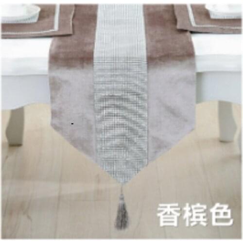 Table Runner Coffee Table Cloth Table Cloth Fashionable Atmosphere Simple Modern Table Mat Diamond Table Cloth Noble And Luxurio