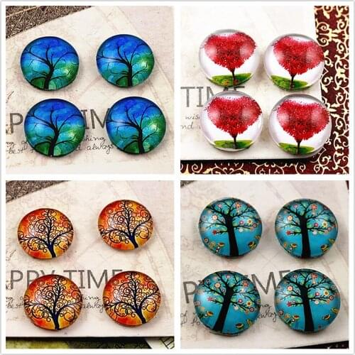 Hot Sale 20pcs 12mm Handmade Photo Glass Cabochons E4-06