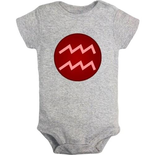 Capricorn Cancer 12 Constellation For Aquarius Newborn Baby Girl Boys Clothes Short Sleeve Romper Jumpsuit Outfits 100% Cotton