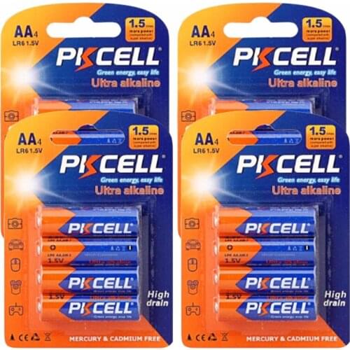 16PCS PKCELL AAA Alkaline Batteries Disposable Battery Kit for Camera Mouse Keyboard Controller car Toys