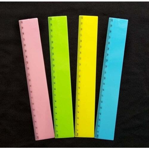 2PCS/lot Candy-Colored Students 20cm Ruler Solid Color Hard Straight Rulers Painting Stationery Small Kids Gifts PH107