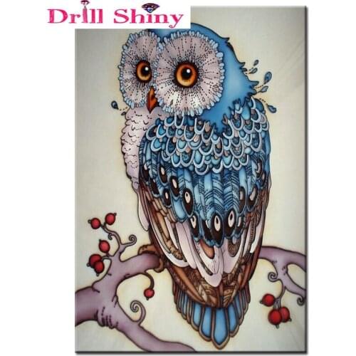 5D DIY Diamond Owl All Diammond Pet Embroidery 3D Cross Stitch Kit New Listing Sewing Card