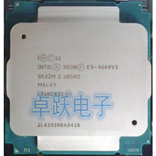 E5-4669V3 Original Intel Xeon QS Version E5 4669V3 2.1GHZ 18-Cores E5 4669 V3 LGA2011 free shipping E5-4669 V3