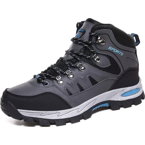 Autumn winter snow boots mens non-slip waterproof high-top warm outdoor sports shoes cotton shoes men middle-aged outdoor boots