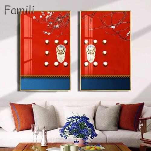 New Chinese Forbidden City Scenery Canvas Print Painting Poster Art Wall Picture for Living Room Home Décor