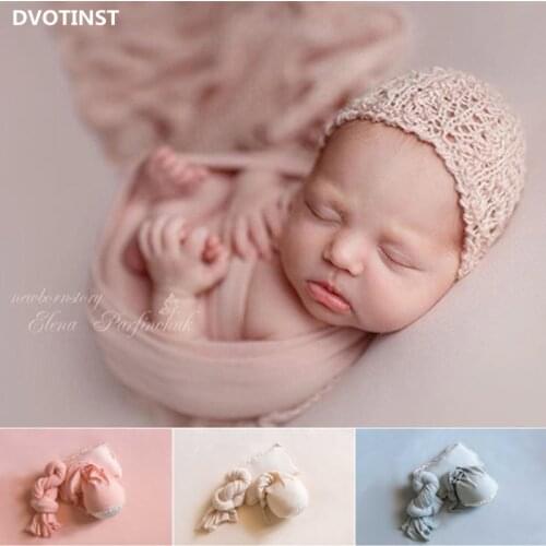 Dvotinst Newborn Photography Props Balnkets Wraps Hat Posing Pillow Baby Photography Background Studio Shoots Accessorries Props