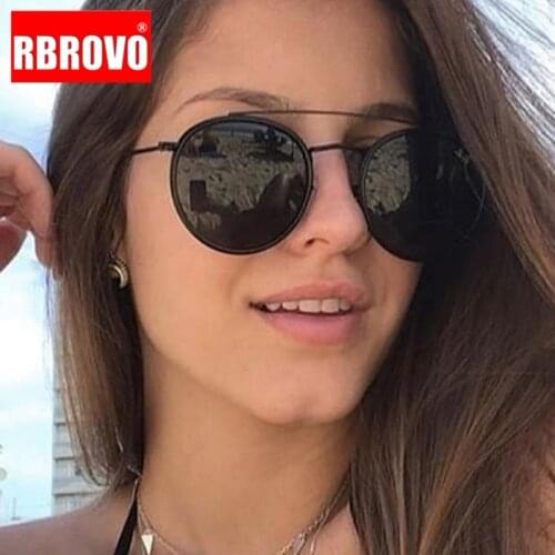 LeonLion Polarized Sunglasses Women Designer Sunglasses Women 2021 High Quality Round Glasses Women Retro Oculos De Sol Feminino