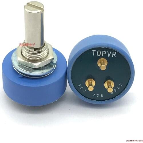 TOPVR conductive plastic potentiometer 357 22E B102 B202 B502 B103 360 degree rotation