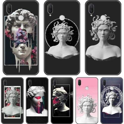 Back Cover For Huawei Nova Smart Lite 2017 Medusa Art Silicone Case For Huawei Nova 5 4 4E 3 3I 3E 2i 2 Lite Plus Phone Case
