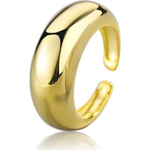 Summer Vintage Smooth Round Rings For Women Boho Geometric Female Finger Rings Party Bohemian Jewelry Korean Gift