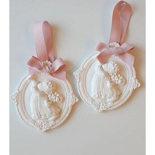 1 Piece Aromatherapy Decoration Plaster Clay Pendant Baby Molds Silicone Epoxy Resin Craft Mold