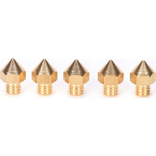 10pcs/lot Brass 0.4mm Extruder Nozzle Print Head For MK8 Makerbot Prusa I3 3D Printer