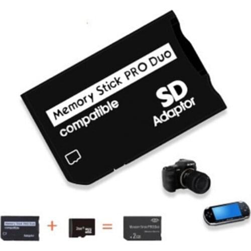 2021 New Original Micro SD Adapter SDHC TF to Memory Stick MS Pro Duo Adapter Converter OTG Smart Memory Card Reader Card Case