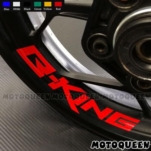 8X Custom Motorcycle Iner Wheels Rims Decals Reflective Stripes Waterproof Stickers For Suzuki B-KING bking b king 400 600