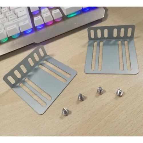 2 Din Car Radio MP5 Installation Kit Mounting Accessories Holder Support 2 Bracket 4 Screw Quick Installation Tools