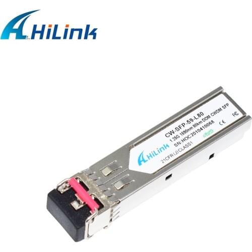 Free Shipping! 1000BASE-ZX Duplex 1.25G 1590nm 80km DOM CWDM SFP