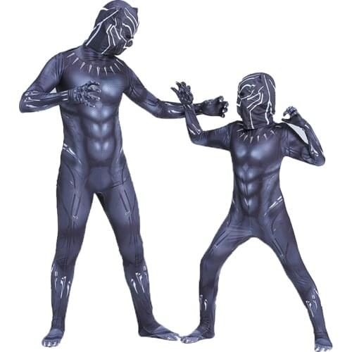 Halloween Carnival Anime Cosplay Costumes For Children Mask Clothing Kids Black Boys Panther Girls Dress Up