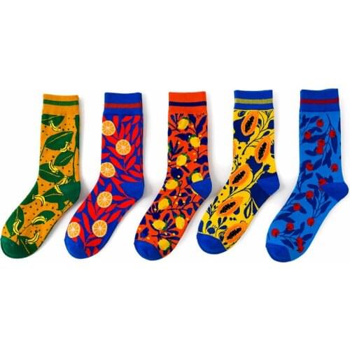 Illfly Men's Patterned Socks
