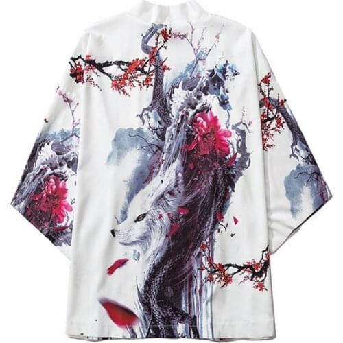 Chinese Character Fashion Kimono Cardigan Yukata Kimono Obi Harajuku Japanese Kimono Women Tops and Blouses Men Asian Clothes