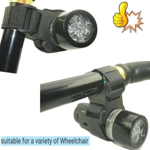 Wheelchair/Walker/Cane LED Light Flex Mount-Hands-free Safety Utility Lighting