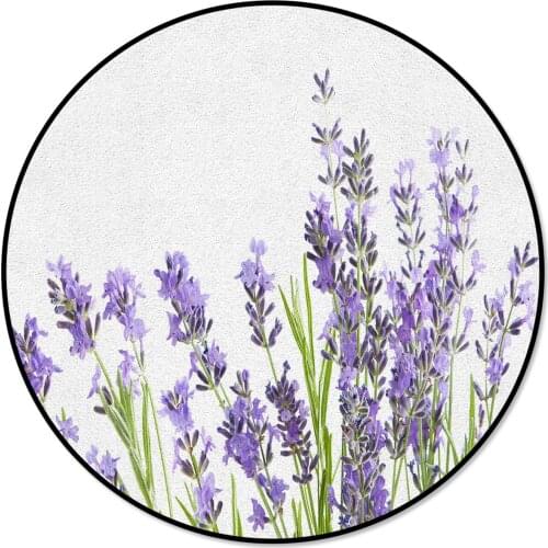 Purple Lavender Dining Table Floor Round Carpet Living Room Coffee Table Mat Prayer Mat Computer Chair Carpet Pet Mat