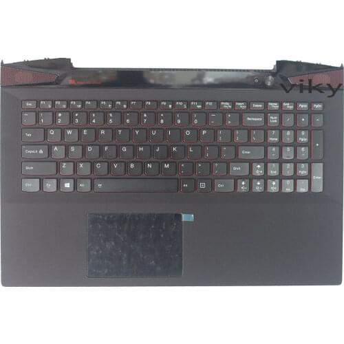 Lenovo Ideapad Y50-70 US Backlit keyboard Bezel Touchpad Palmrest Upper Case