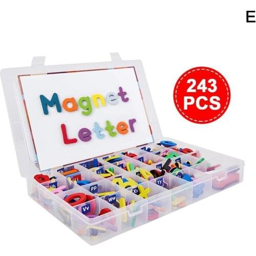 Magnetic letters 26 pieces of upper and lower case foam letters ABC refrigerator refrigerator educational spelling learning toy