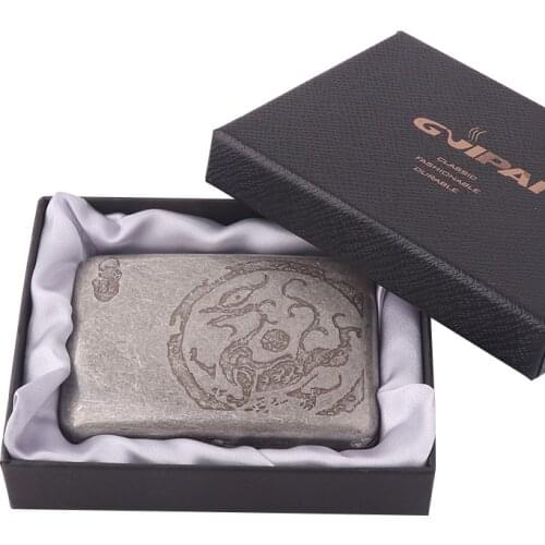 Metal Cigarette Case Moisture Proof Cigarettes Box Storage Box Ancient Silver Tobacco Holder For 16 Pcs Cigarette Regular Size
