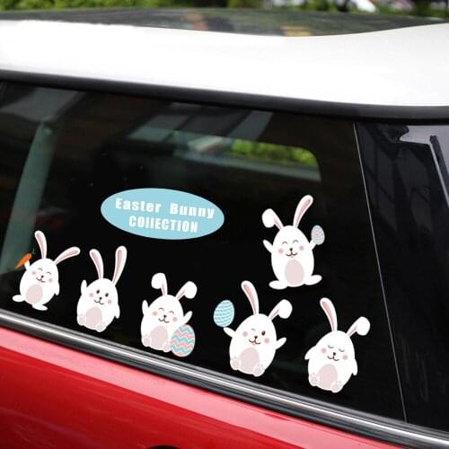 New Removable & Reusable Stickers For Auto Products HAPPY EASTER Car Stickers and Decals Home Body Window Door Car Stickers