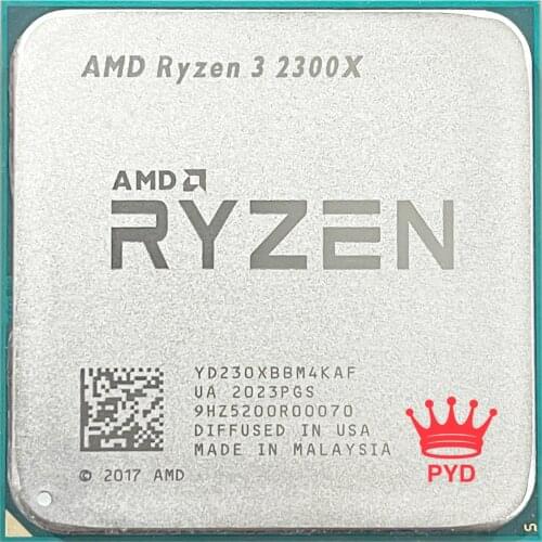 AMD Ryzen 3 2300X R3 2300X 3.5 GHz Quad-Core Quad-Thread CPU Processor YD230XBBM4KAFSocket AM4