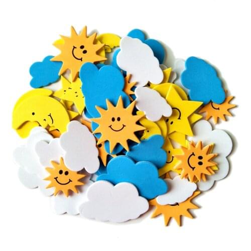 Star Noon /Animal EVA Sticker Self-Adhesive Puzzle Children Early Learning DIY Toys Art Craft Home Decoration