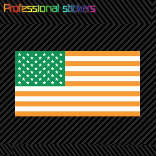 Irish American Sticker Self Adhesive Vinyl Ireland Ameica Usa Stickers for Car Windows, Laptops, Mobile Phones, Office Supplies