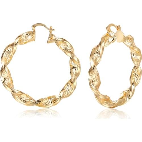Luxurious Trendy Hoop Earrings for Women Earrings For Gold Ring Farrings Female Hot Style Jewelry Wedding Accessories Gift