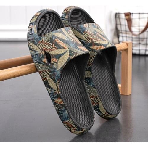 New Men Slippers Casual Slides Male Non-slip Indoor Outdoor Summer Beach Flip Flops Camouflage Sandals Zapatos Hombre TX306