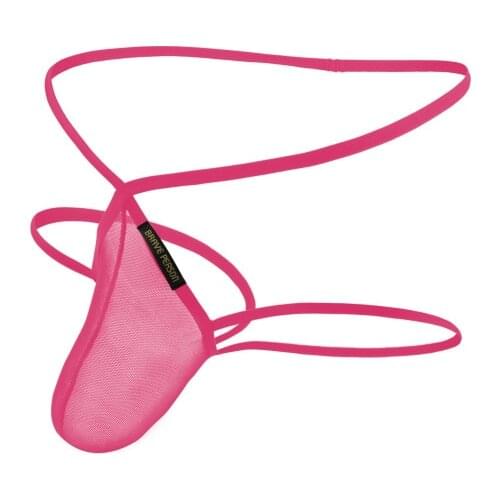 2021 BRAVE PERSON Transparent Mens Briefs Thongs Jockstrap Penis Pouch Mesh Breathable Underwear Men Low-waist Gay G-string