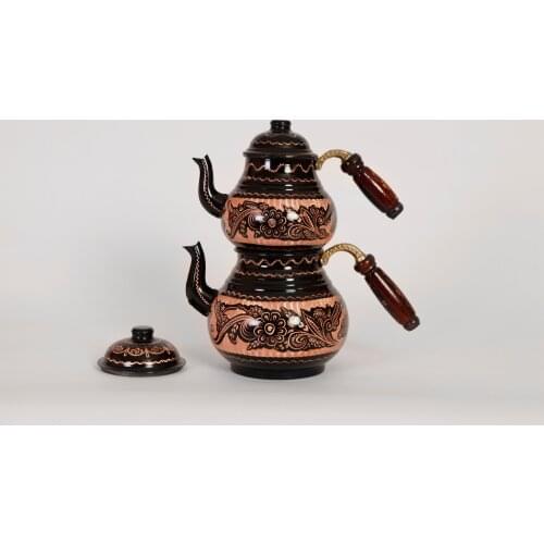 Turkish Copper Tea Pot Handmade set Hammered tea pot tea kettle traditional