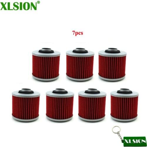 XLSION 7x Oil Filter For YAMAHA SR400 XT660R TDM900A TDM900 XT660Z XT660R XT660X XVS400 YFM700R RAPTOR SE XVS650 XV250 V-STAR